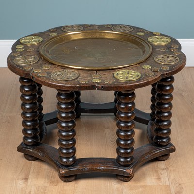 Lot 1182 - A Spanish walnut low occasional table