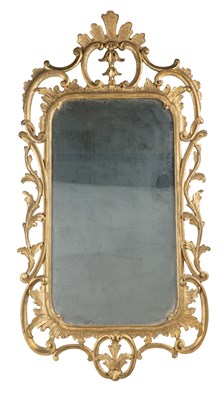 Lot 1177 - A Chippendale-style carved gilt-framed wall mirror