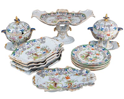 Lot 31 - A Victorian, Mason's Ironstone dessert service