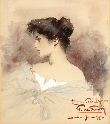 Lot 150 - Giuseppe de Sanctis (1858-1924) Portrait of a...