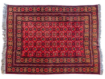 Lot 1168 - A late 20th century Afghan Bokhara-style rug