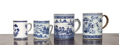 Lot 11 - Group of four blue and white porcelain...