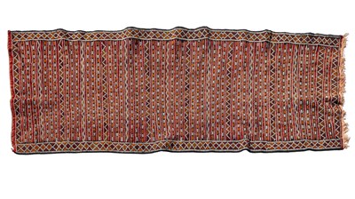 Lot 290 - A 20th century hand woven Moroccan Kilim runner