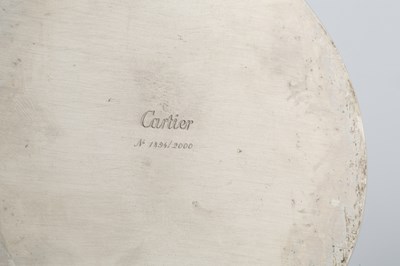 Lot 242 - A silver plated perpetual desk calendar by...