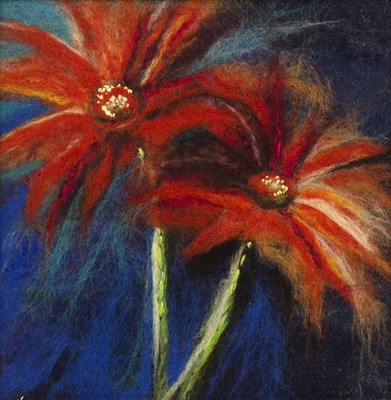 Lot 330 - Moy Mackay (b.1966) Red flower study,...