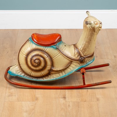 Lot A Mid-20th century Mobo snail rocker