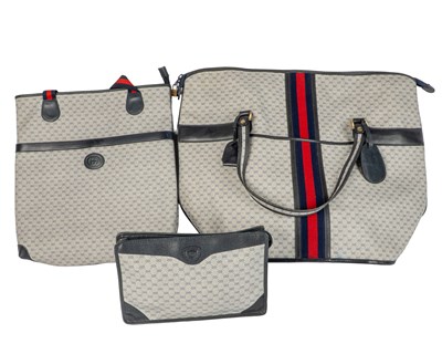 Lot 370 - Two GUCCI 1980's travel bags, together with a...