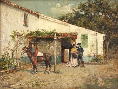 Lot 345 - Pedro Vega Y Muñoz (act. 1866-1882) The suitor,...