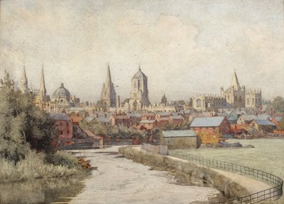 Lot George Carline (1855-1920) A view of Oxford,...
