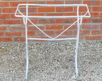 Lot 1355 - A French wrought iron cafe table base