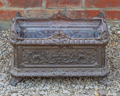 Lot 1386 - A French cast iron jardinière