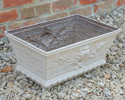 Lot 1322 - A French cast iron jardinière