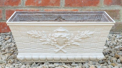 Lot 1322 - A French cast iron jardinière