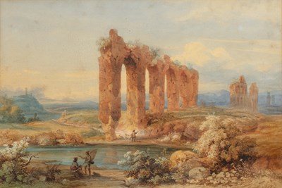 Lot Franz Knebel II (1809-1877) Aquaduct of...