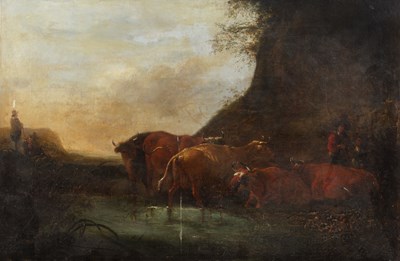 Lot 395 - Circle of Dyonis van Dongen (1748-1819) Cattle...