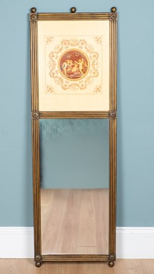 Lot 1080 - A narrow rectangular wall mirror
