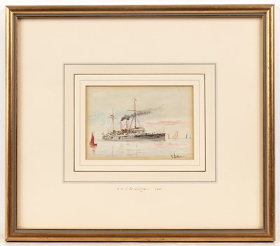 Lot 409 - W. Sutton (late 19th/early 20th century) H.M.S...