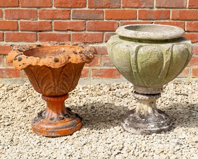 Lot 1308 - Two garden urns