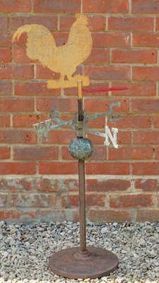 Lot 1267 - A steel and copper weather vane