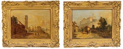 Lot 157 - A pair of 19th century Italian Grand Tour paintings