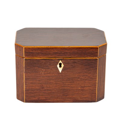 Lot 1016 - A Regency harewood tea caddy