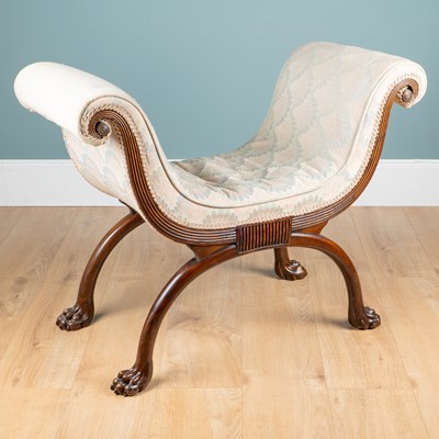 Lot A Regency mahogany window seat