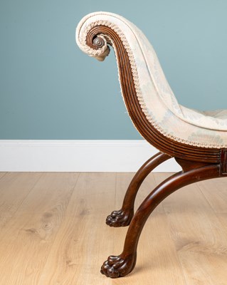 Lot A Regency mahogany window seat