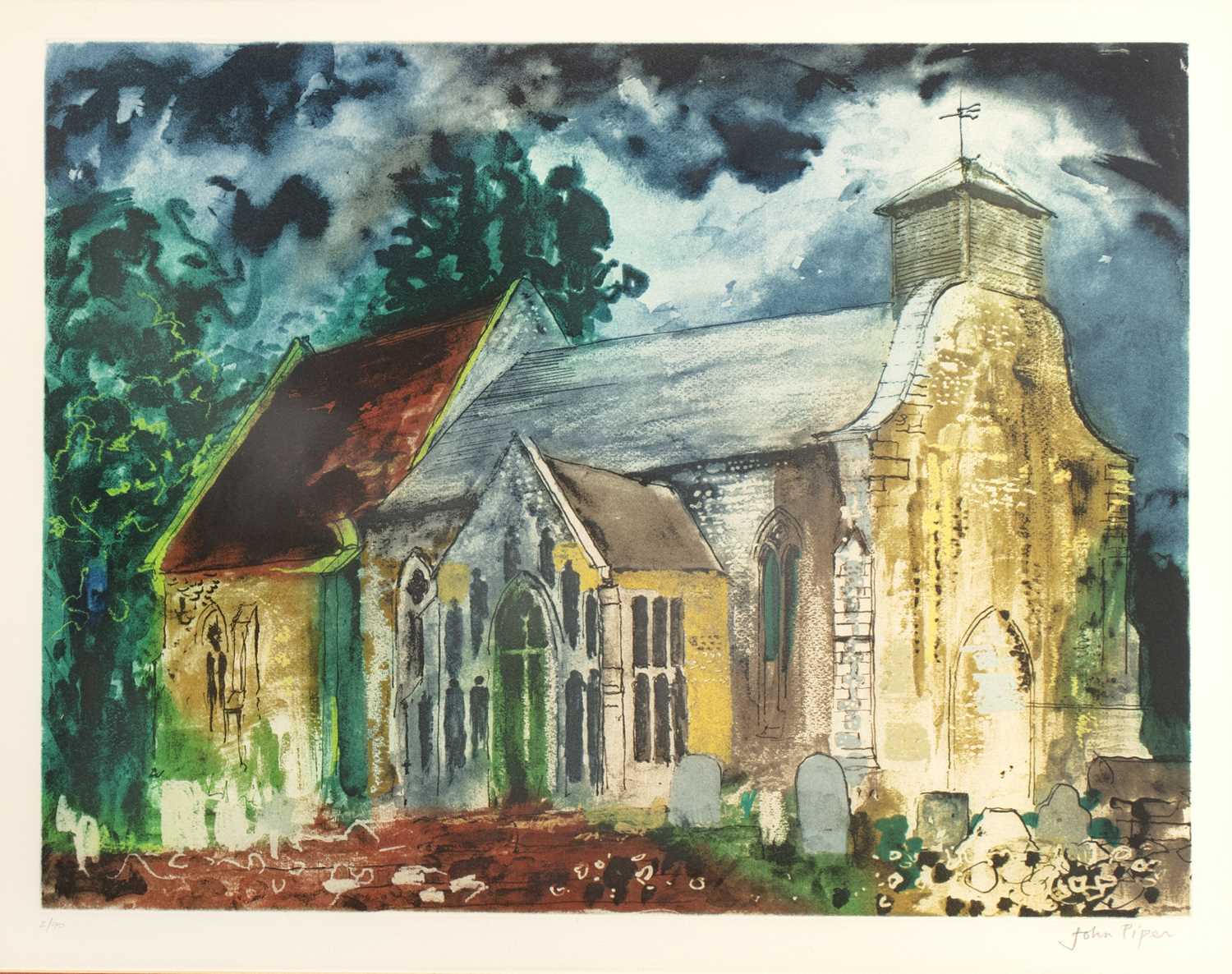 Lot 58 - John Piper (1903-1992) Bridgham Parish Church,...