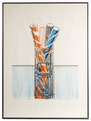 Lot 59 - Morton Wayne Thiebaud (1920-2021) 'Glassed...