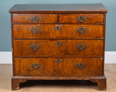 Lot 179 - An 18th century walnut chest of drawers