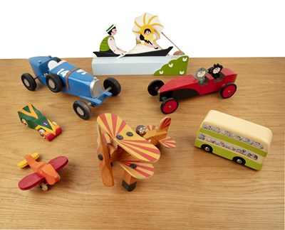 Lot 408 - Collection of wooden toys and models...