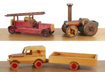 Lot 406 - Collection of wooden toys Comprising: Keith...