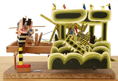 Lot Peter Markey (1930-2016) 'Jungle and hunter',...
