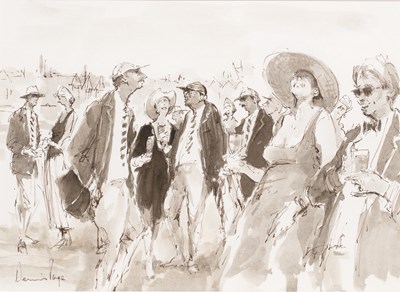Lot 258 - Dennis Page (b.1926) High Jinks at Henley,...