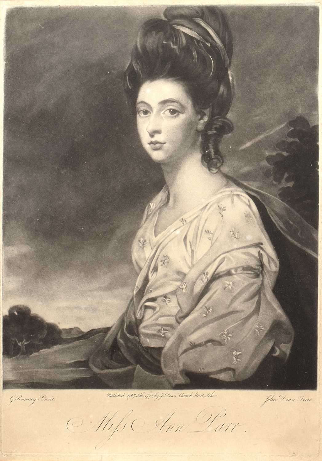 Lot 61 - John Dean, after George Romney Miss Ann Parr,...