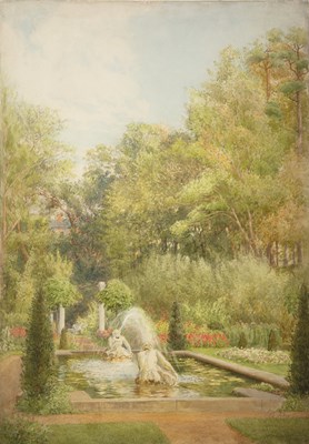 Lot 452 - Fritz Althaus (1863-1962) Yaddo Gardens,...