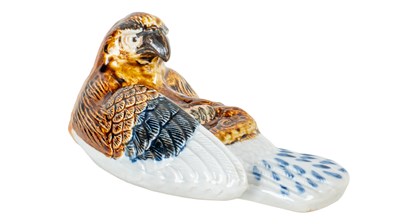 Lot 384 - A Hirado hanging wall vase in the form of a hawk