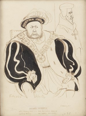 Lot 456 - Ronald Searle (1920-2011) 'Merry Monarch',...
