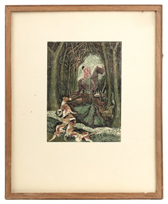 Lot 69 - Julia Mavrogordato (1903-1992) 'Calling Hounds'...