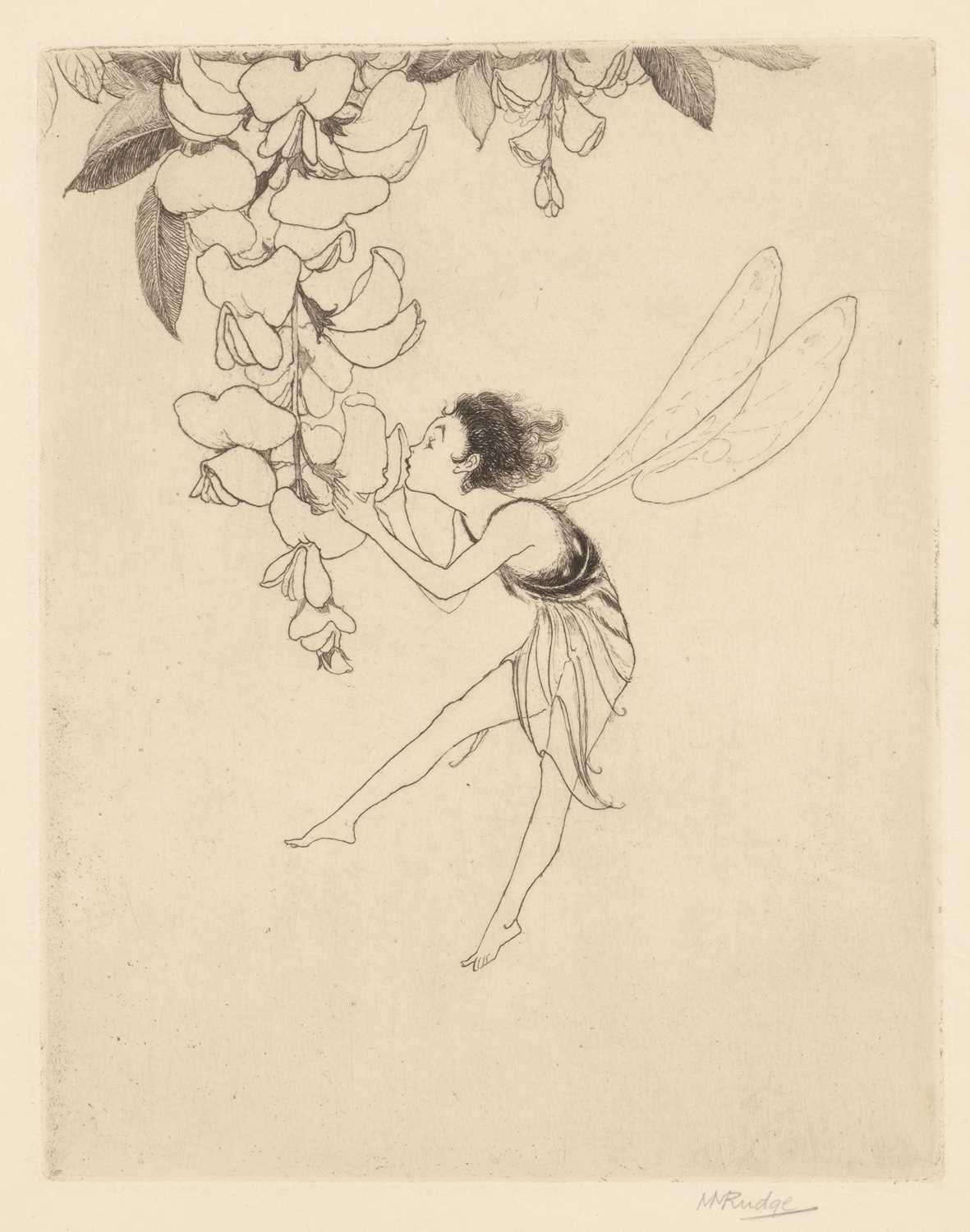 Lot 77 - Margaret M. Rudge (1885-1972) 'Aerial', pencil...