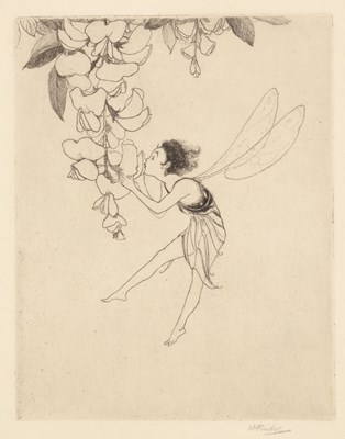 Lot 77 - Margaret M. Rudge (1885-1972) 'Aerial', pencil...