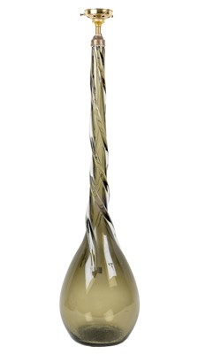 Lot 24 - An early 20th century glass table lamp
