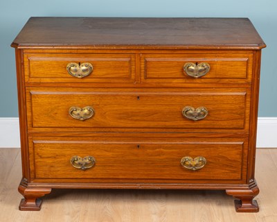 Lot 267 - A Victorian walnut chest of drawers