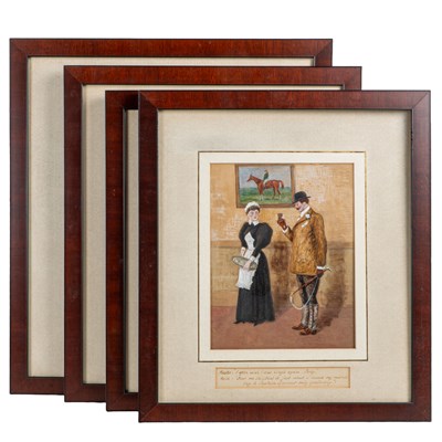 Lot 1226 - A collection of four humorous pictures