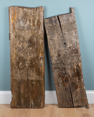 Lot 203 - Two African carved doors