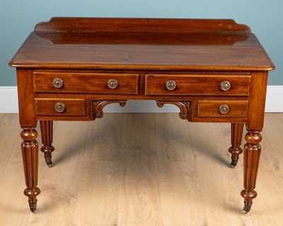 Lot 1099 - A William IV mahogany side table