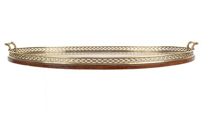 Lot 363 - An Edwardian mahogany inlaid tray