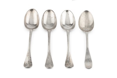 Lot 650 - A set of three George III Scottish silver...