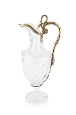Lot A late 19th century French silver-gilt mounted...