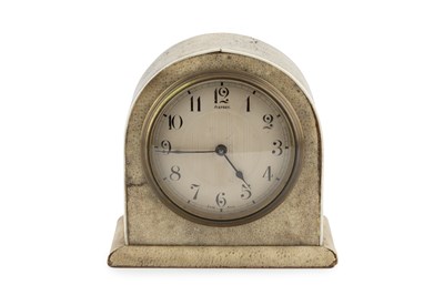 Lot 557 - An early 20th century shagreen mantel...